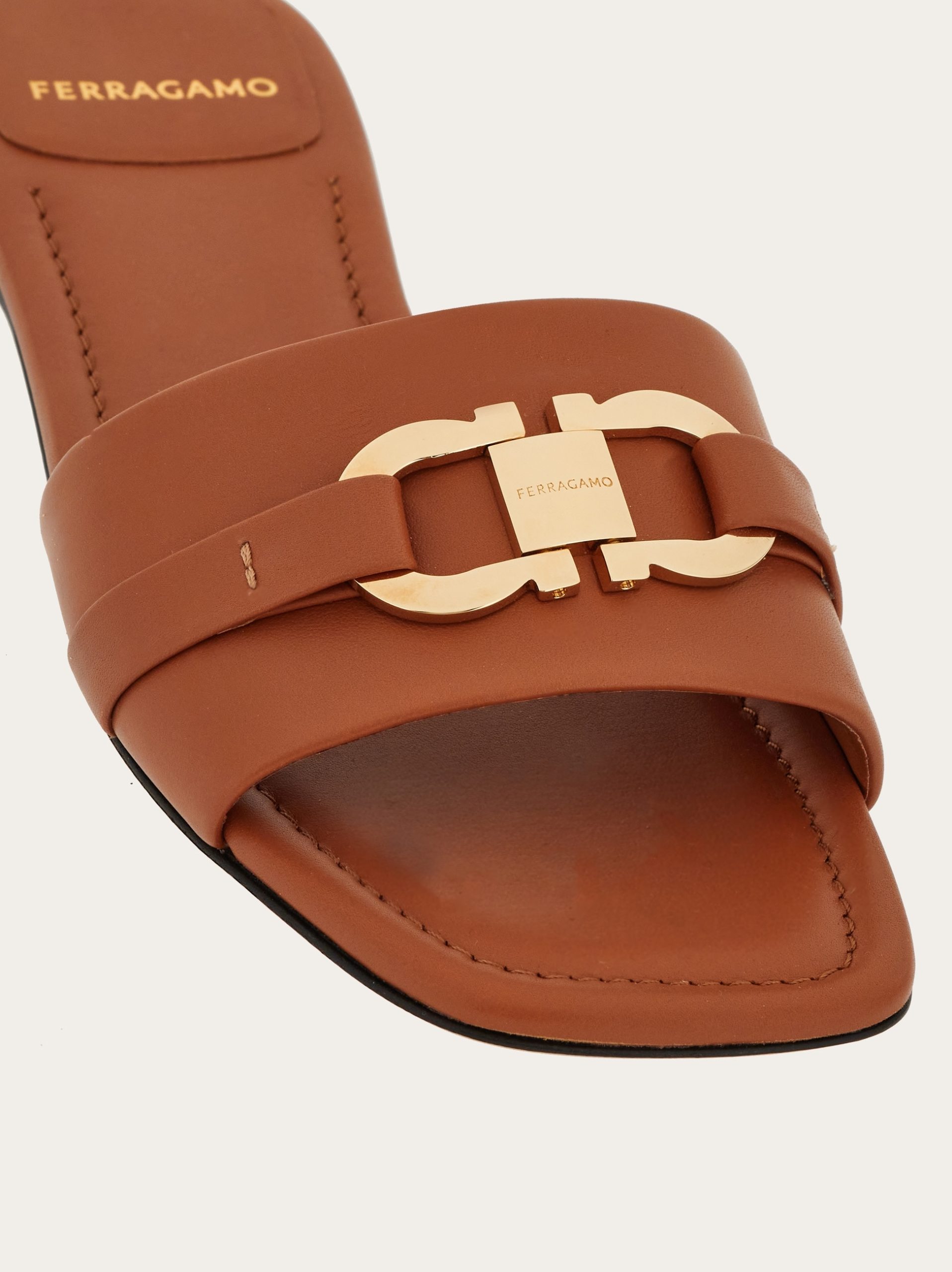 Ferragamo Flat slide with Gancini ornament - Image 6